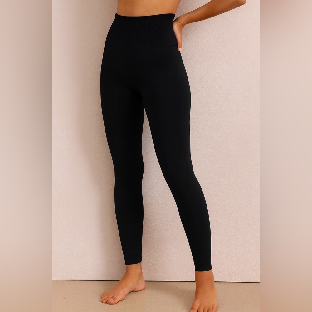 NWT shapermint high waisted shaping leggings Sz large black